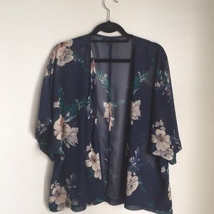 F21 kimono style size L floral cover up.